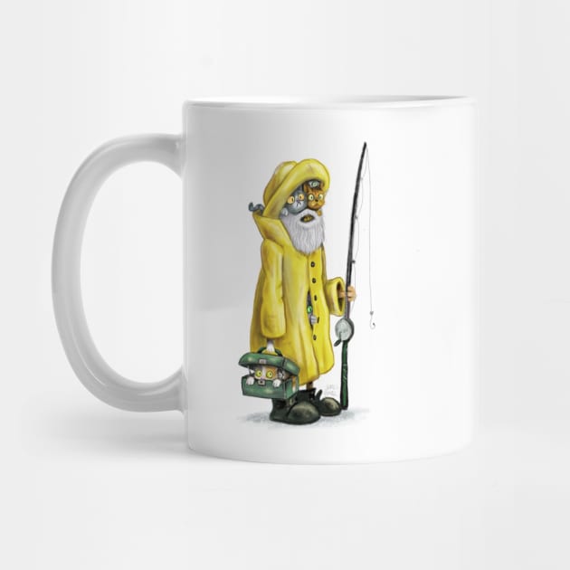 Cat fisherman by ArtByJamesPowell